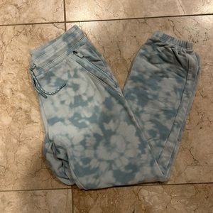 Mint green marble Athleta Girl sweatpants